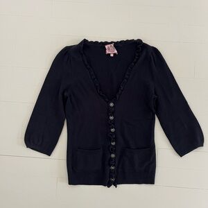 Juicy Couture  Cardigan with Ruffle Trim